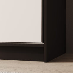 Tolóajtós gardrób Tolóajtós szekrény Castello 120 - Fekete