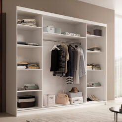 Tolóajtós gardrób Tolóajtós szekrény Etna 250 - Fehér