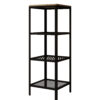 Könyvespolc Reli polc - Fekete Reli polc