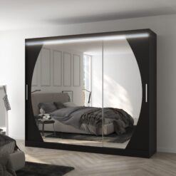 LED tükrös tolóajtós szekrény CAMBE 250