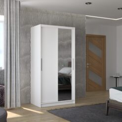 Biztonsági tükrös tolóajtós szekrény BAROS 100