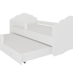 Gyerekágy Kétszemélyes ágy korláttal és matracokkal CASIMO II 160x80 -