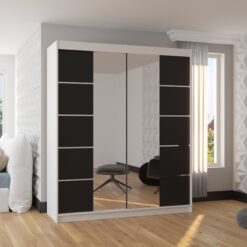 Üveges tolóajtós szekrény TRAVES 180