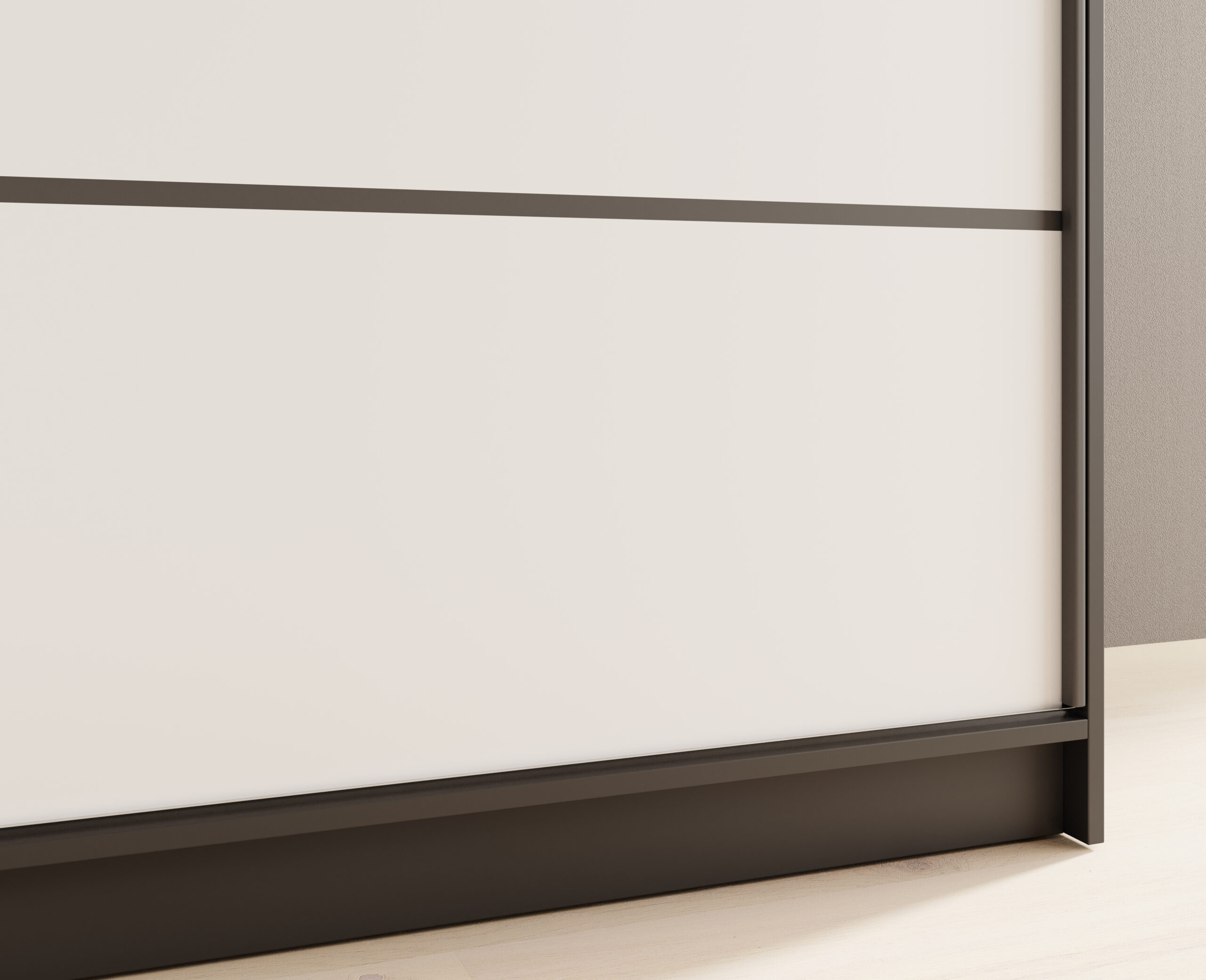 Tolóajtós gardrób Tolóajtós szekrény tükörrel Nico 180 - Fekete Tolóajtós gardrób Tolóajtós szekrény tükörrel Nico 180 - Fekete - Image 4