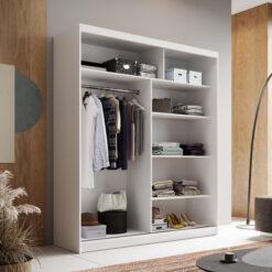 Tolóajtós gardrób Tolóajtós szekrény Hannah 180 - Fehér