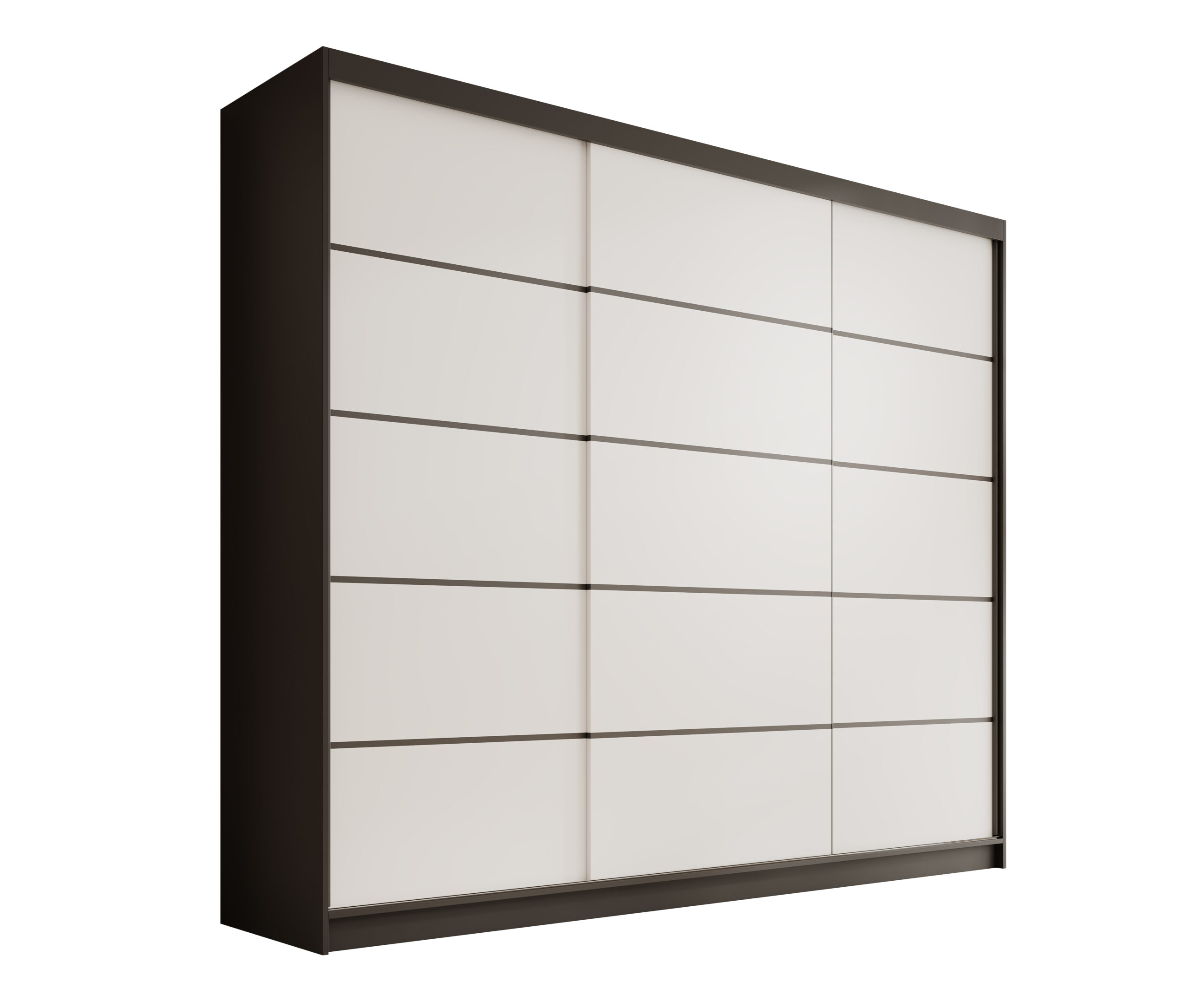 Tolóajtós gardrób Tolóajtós szekrény Andy 250 - Fekete Tolóajtós szekrény Andy 250