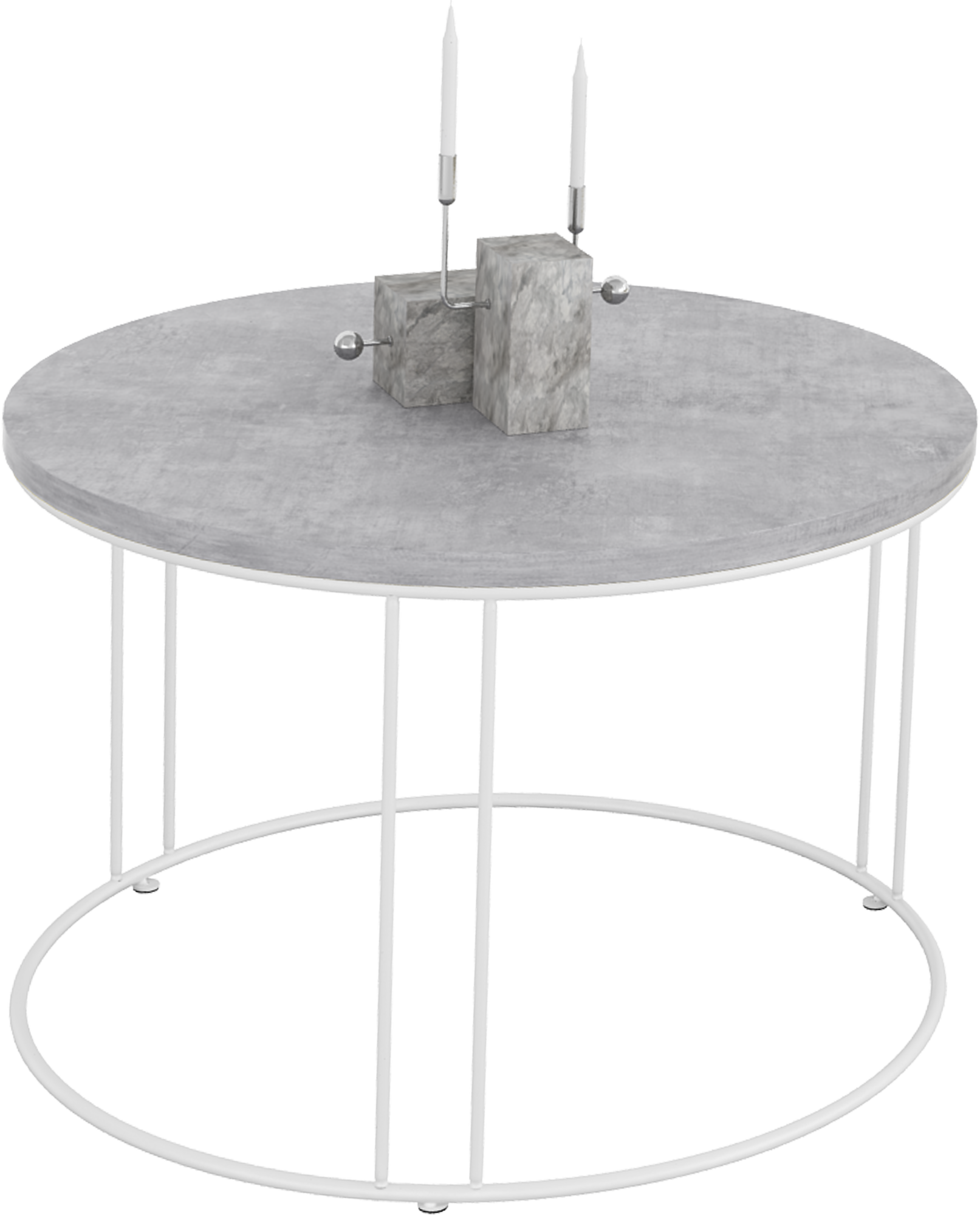 NOEL dohányzóasztal - Fehér Fehér