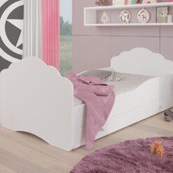 Gyerekágy Ágy matraccal és fiókkal CASIMO 140x70 - Fehér Fehér
