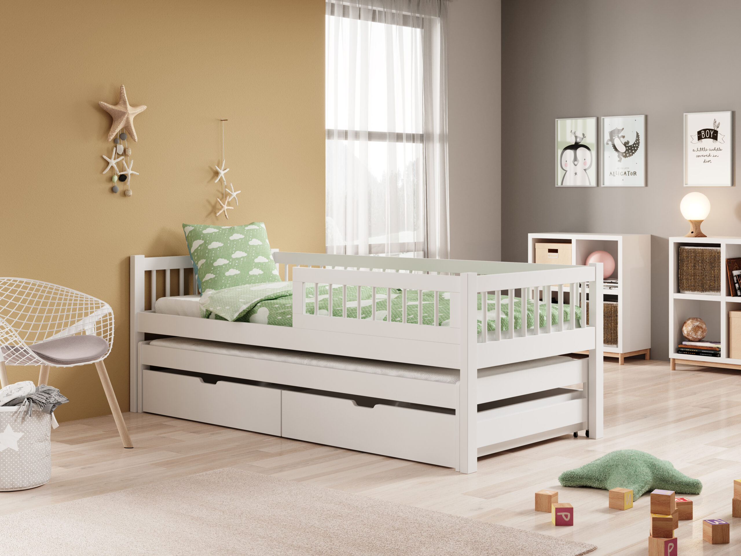 Ifjúsági ágy Gyerekágy Orio - Fehér Fehér