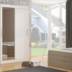 Tolóajtós gardrób Tolóajtós szekrény TOM 180 - Fehér Fehér