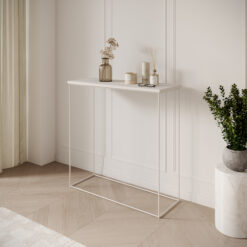 Milan konzol asztalka - Fehér Fehér