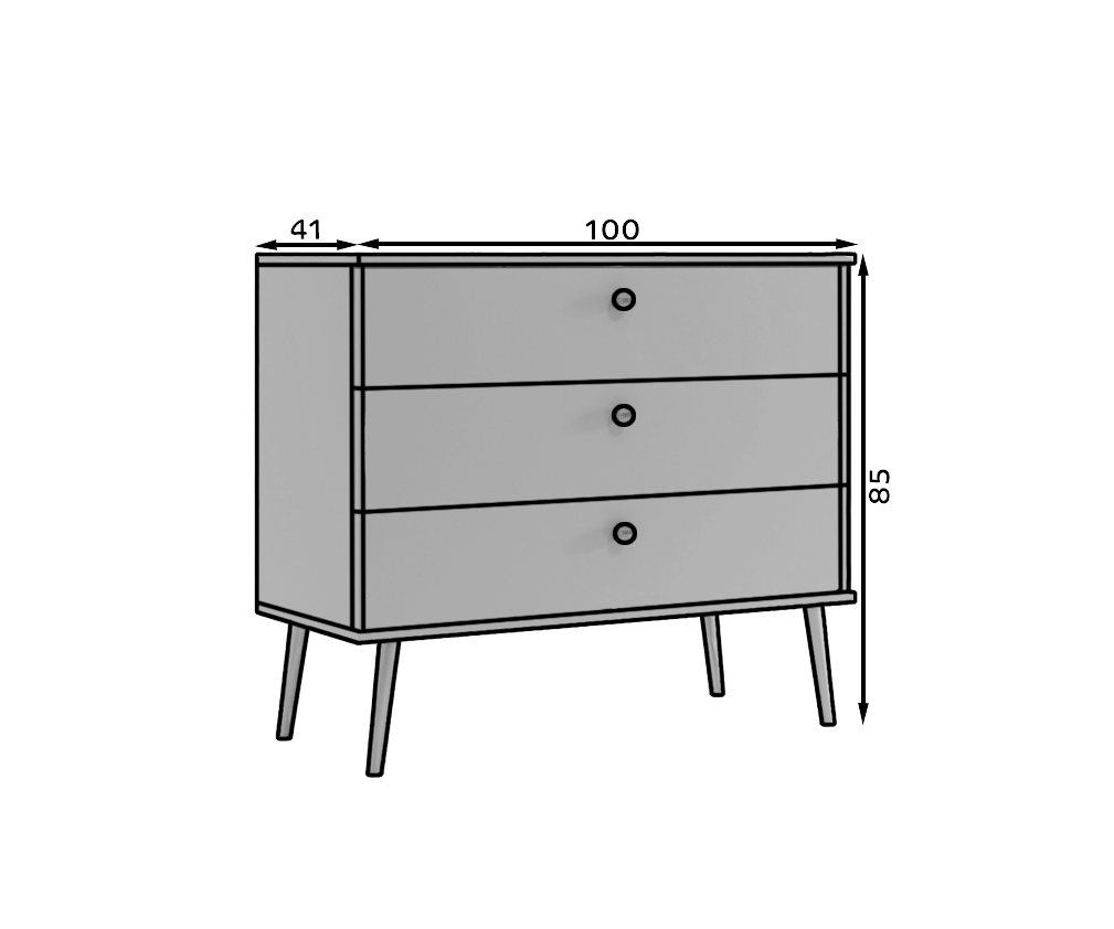 Beni komód - Amat tölgyfa Beni komód - Amat tölgyfa - Image 5