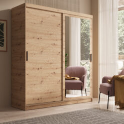 Tolóajtós gardrób Hailey 180 tükrös tolóajtós szekrény - Artisan