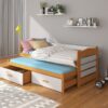 Ifjúsági ágy Ágykeret dupla matraccal TIARRO 200x90 - Égerfa Ágykeret dupla matraccal TIARRO 200x90