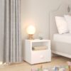 Éjjeliszekrény fiókkal EMI - Fehér Handle 1 Éjjeliszekrény fiókkal EMI