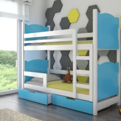 Kétszemélyes emeletes ágy matracokkal MARABA