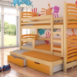 Háromszemélyes emeletes ágy matracokkal SORIA