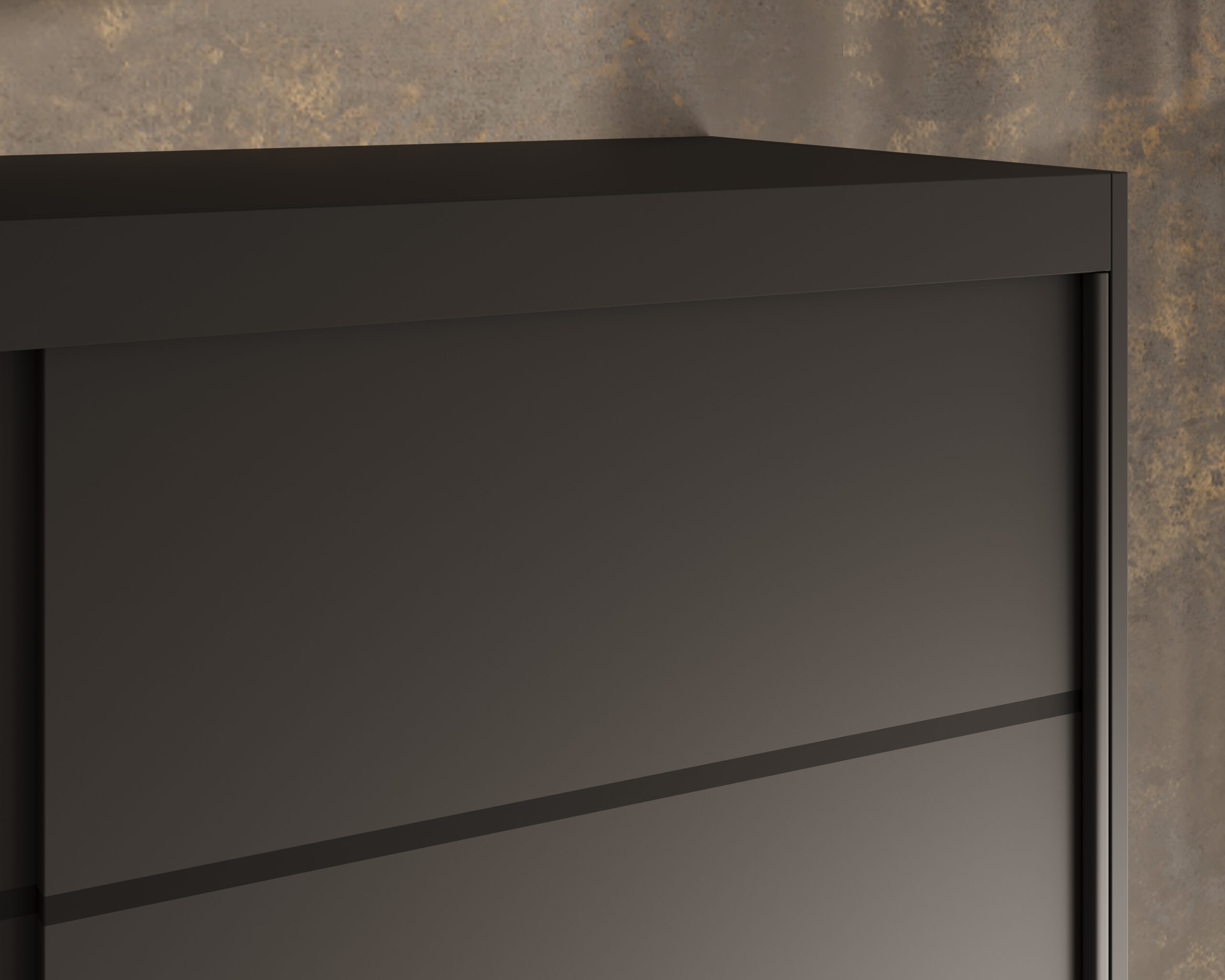 Tolóajtós gardrób Tolóajtós szekrény Cardi 150 - Fekete Tolóajtós gardrób Tolóajtós szekrény Cardi 150 - Fekete - Image 4