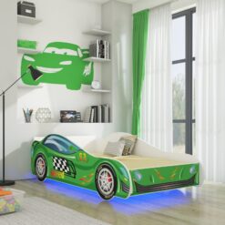 LED SPEED matraccal és világítással 160x80 ágy