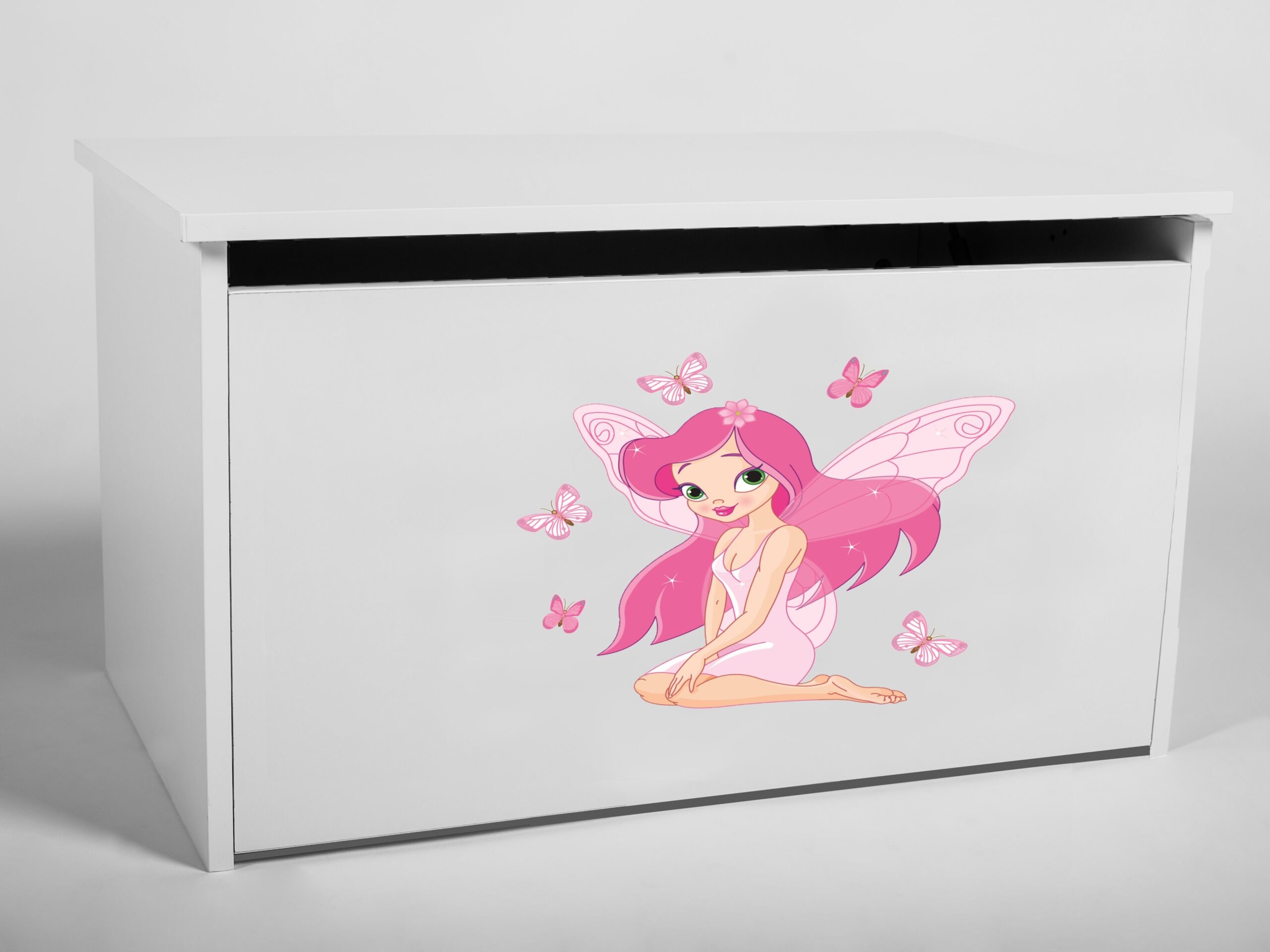 Játék láda DARIA játéktároló láda - Fehér DARIA játéktároló láda