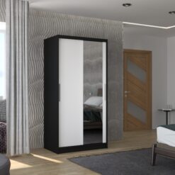 Biztonsági tükrös tolóajtós szekrény BAROS 100