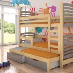 Háromszemélyes emeletes ágy matracokkal SORIA