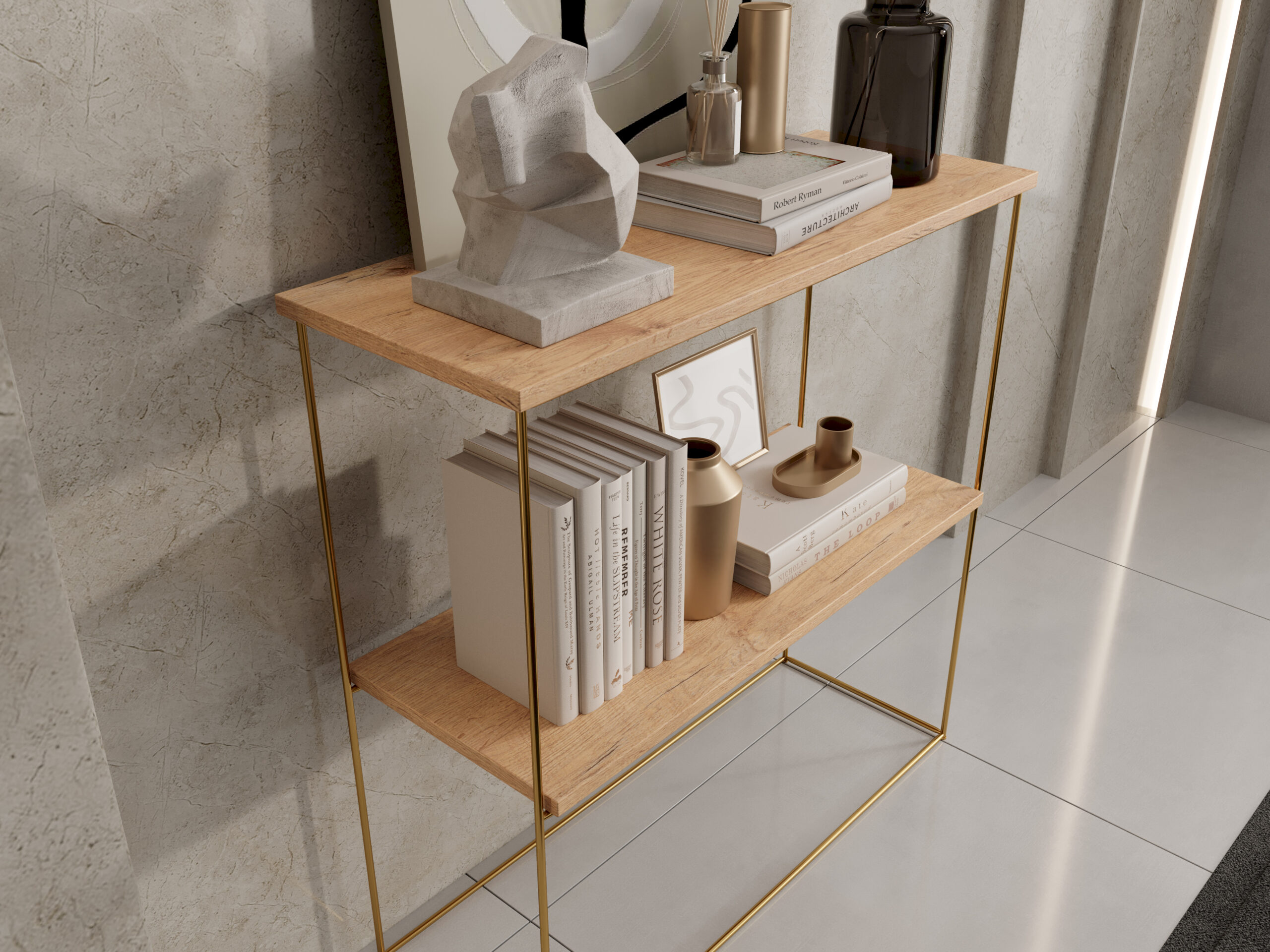 TONI konzol asztalka - Arany TONI konzol asztalka - Arany - Image 3