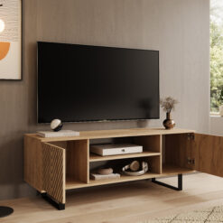 TV szekrény RTV szekrény Lorello Herringbone 135 cm - Craft tölgy