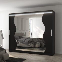 LED tükrös tolóajtós szekrény SHARON 250