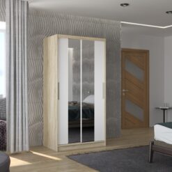 Biztonsági tükrös tolóajtós szekrény DRAGONIS 100