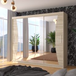 Üveges tolóajtós szekrény DIEGO 250