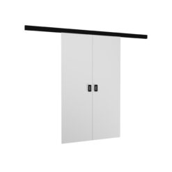 TOPPO 120 kétszárnyú falra szerelhető tolóajtó - Fehér Fehér