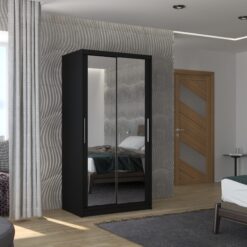 Biztonsági tükrös tolóajtós szekrény NEVIO 100