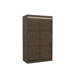 Tolóajtós gardrób LED világítással ellátott tolóajtós szekrény COLLIN 120 - Csoki Csoki