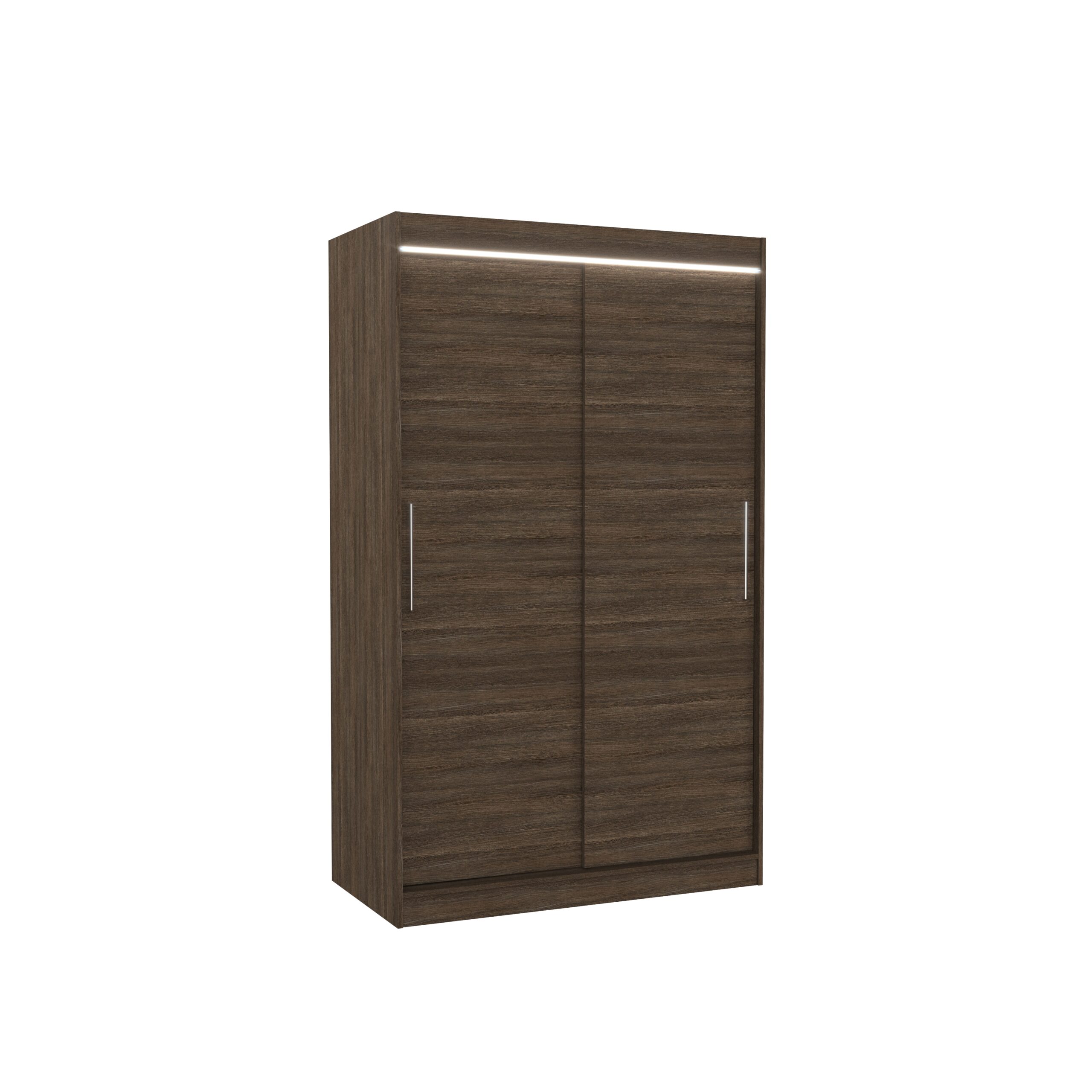 Tolóajtós gardrób LED világítással ellátott tolóajtós szekrény COLLIN 120 - Csoki Csoki