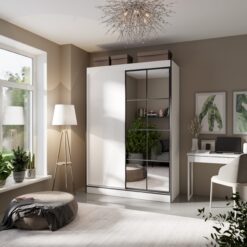 Tolóajtós szekrény tükrökkel OSGAR 150