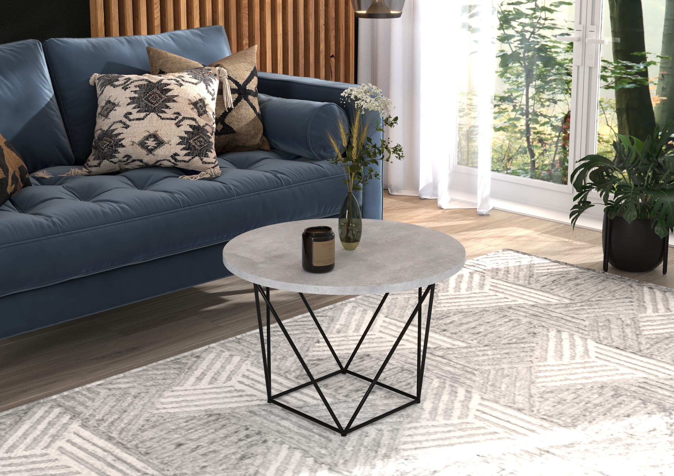 LIAM dohányzóasztal - Fekete LIAM kávéasztal