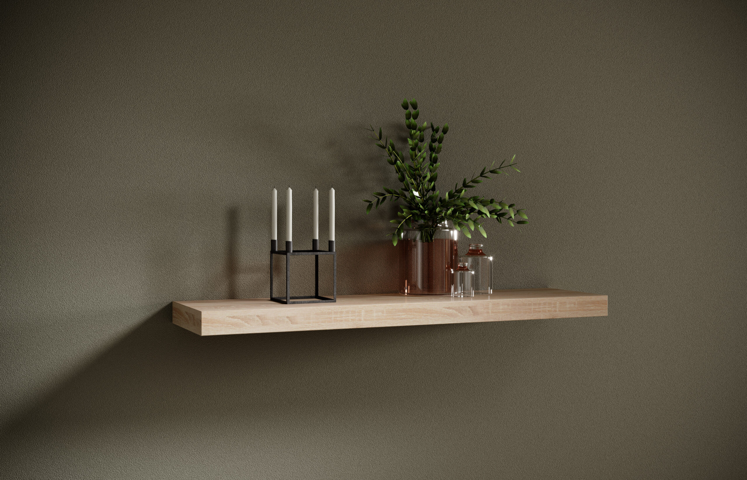 Fali polc ANDREA függő polc 100x26 - Sonoma ANDREA függő polc 100x26