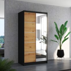 Biztonsági tükrös tolóajtós szekrény ORLANDO 100