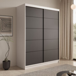 Tolóajtós gardrób Tolóajtós szekrény Calma 150 - Fehér Fehér