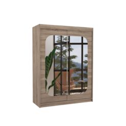 Tolóajtós gardrób Tolóajtós szekrény CLEVER 150 - Trüffel