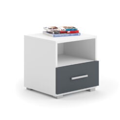 Éjjeliszekrény fiókkal EMI - Fehér Fehér
