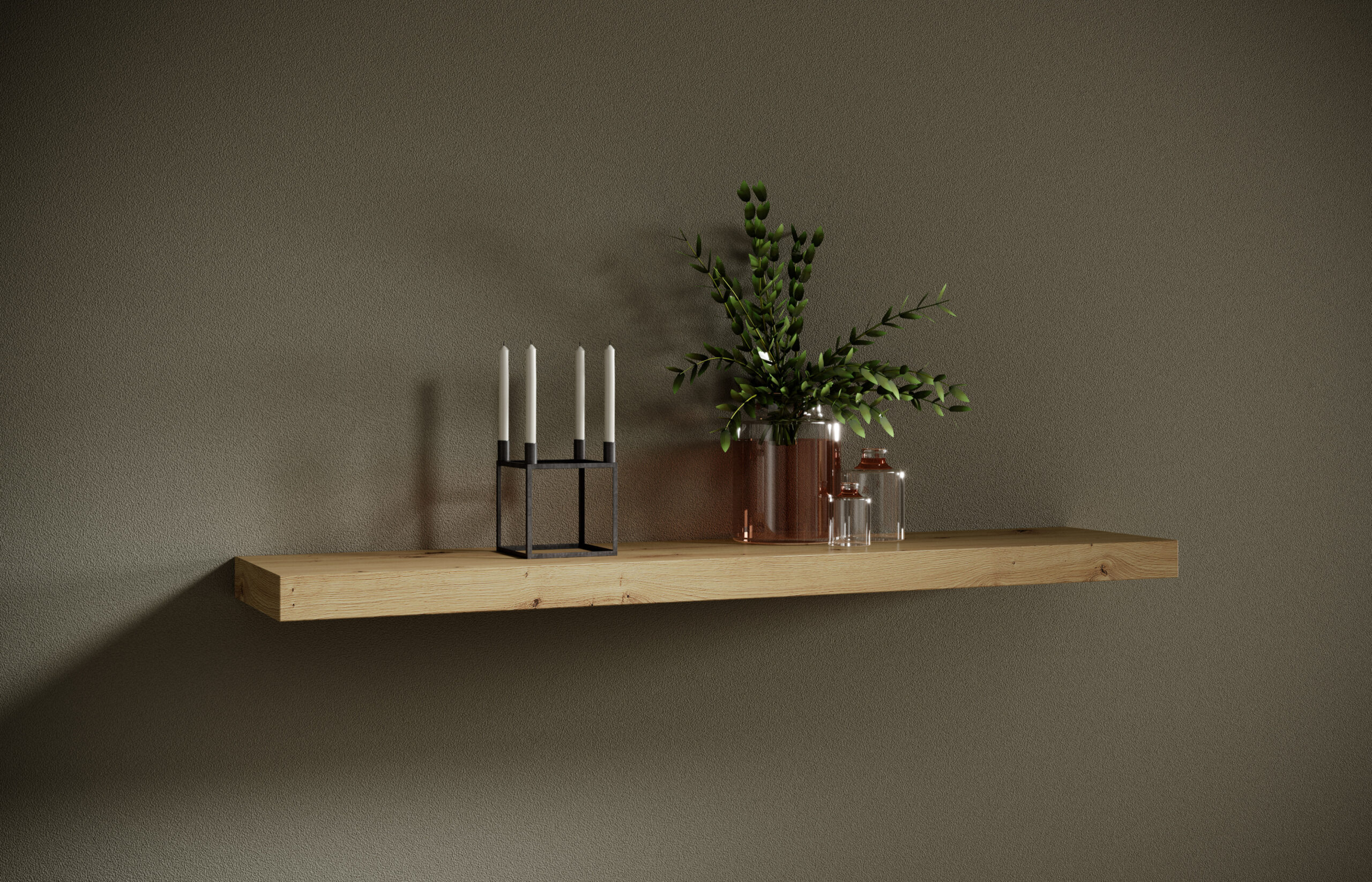 Fali polc ANDREA függő polc 120x26 - Artisan ANDREA függő polc 120x26