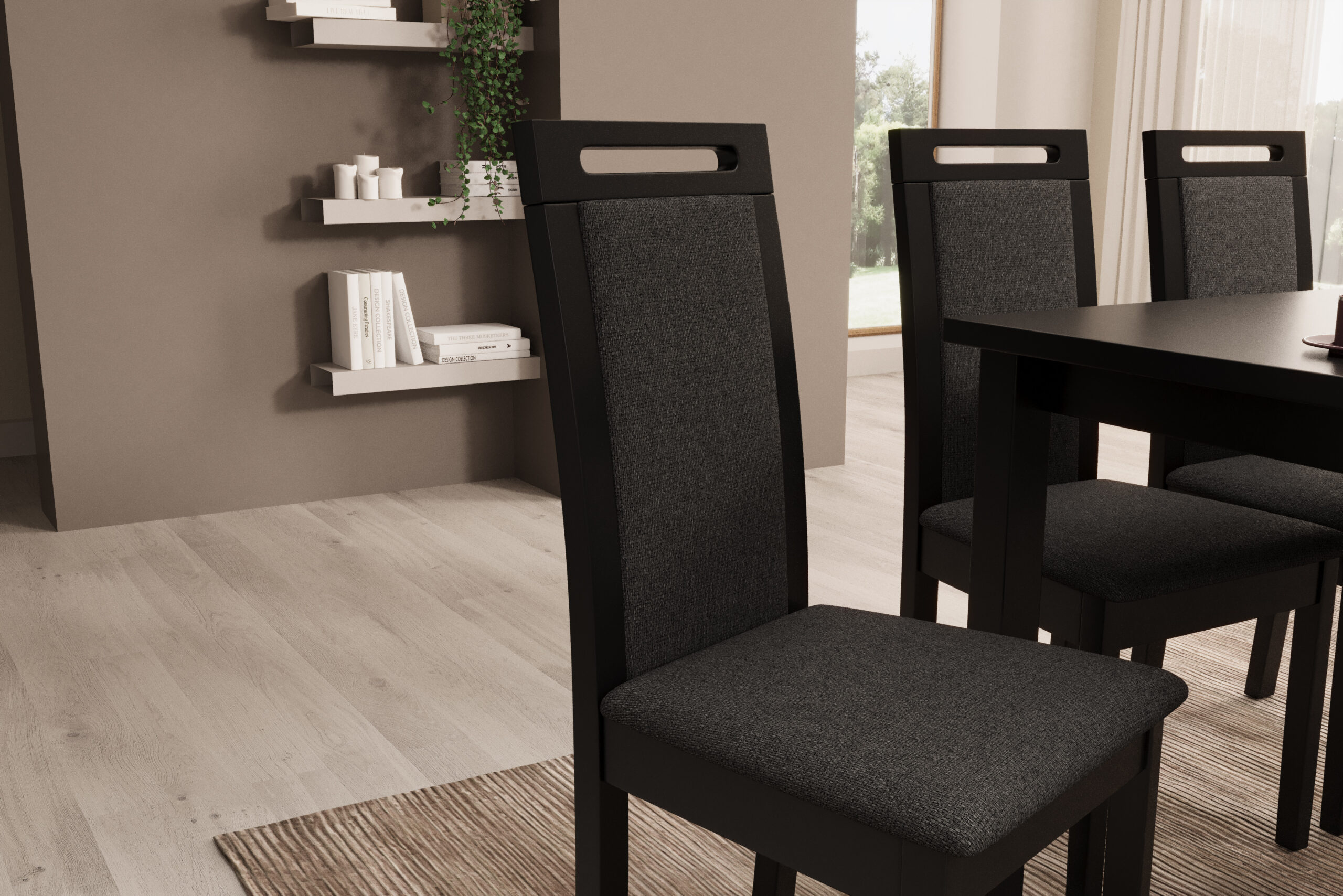 Nola VI szék - Černá Nola VI szék - Černá - Image 3