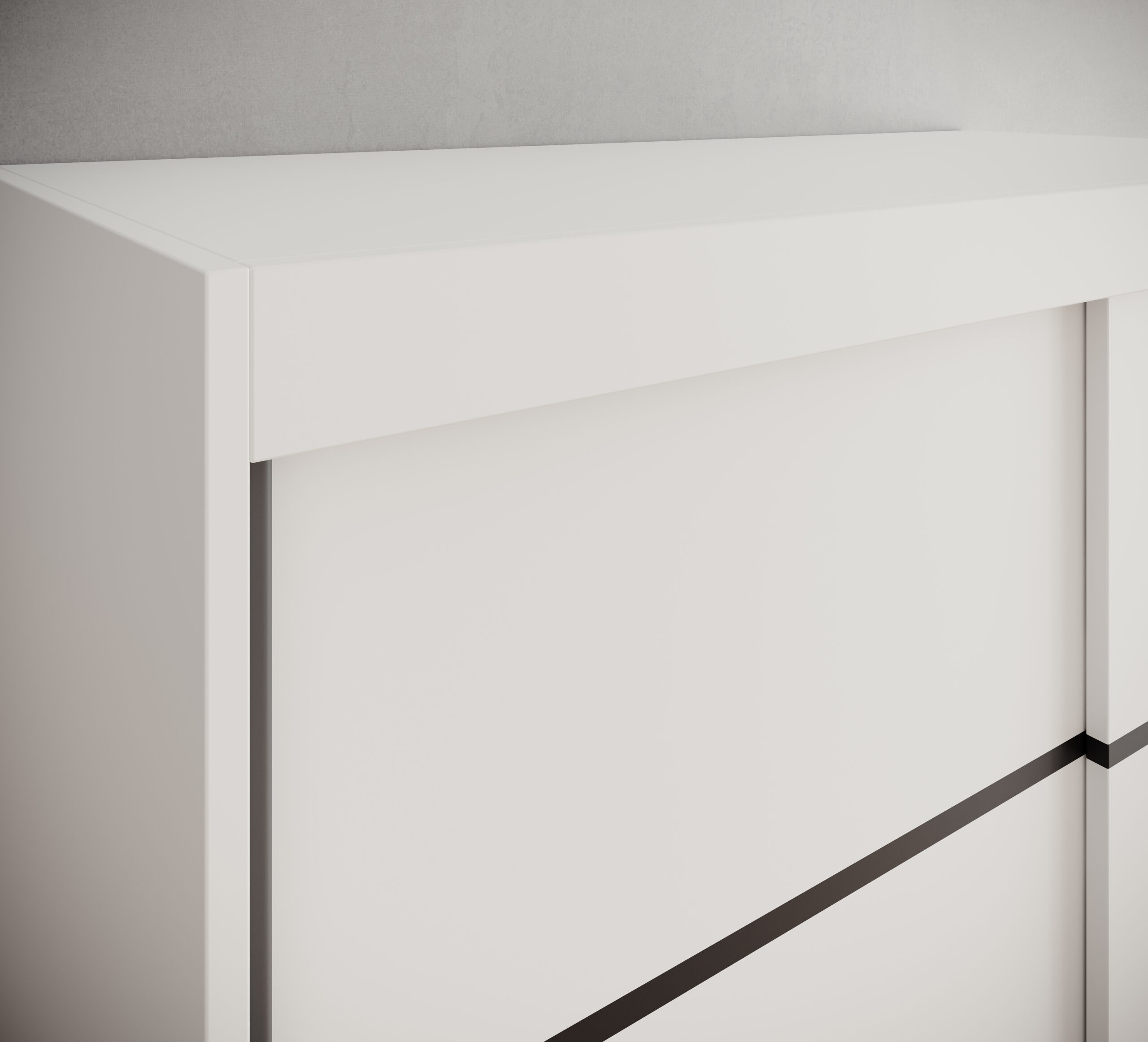 Tolóajtós gardrób Lizi tolóajtós szekrény 120 - Fehér Tolóajtós gardrób Lizi tolóajtós szekrény 120 - Fehér - Image 4