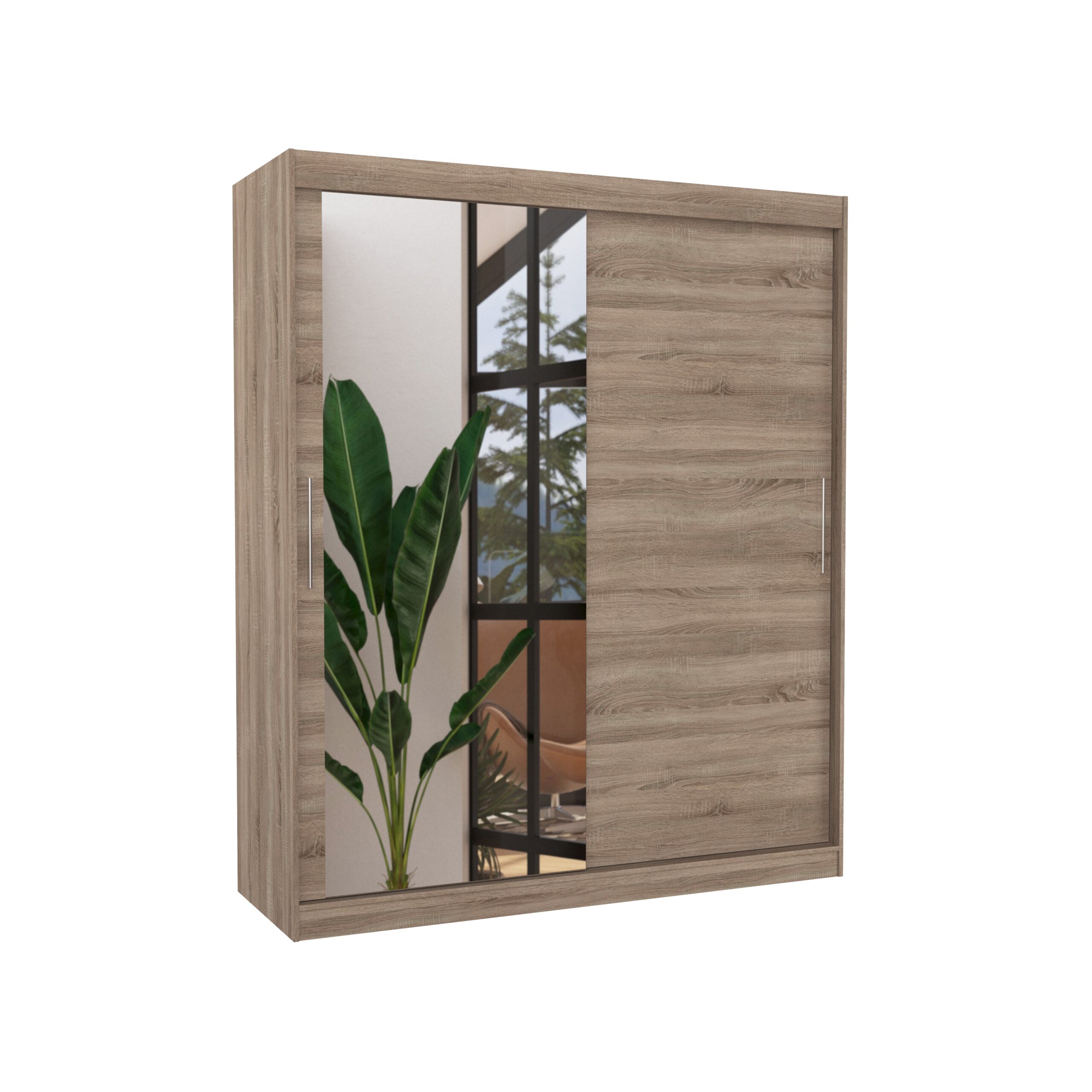 Tolóajtós gardrób Tolóajtós szekrény TOM 180 - Trüffel Trüffel