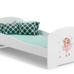 Gyerekágy Ágy matraccal PEPE GIRL WITH WINGS 140x70 - Fehér Fehér