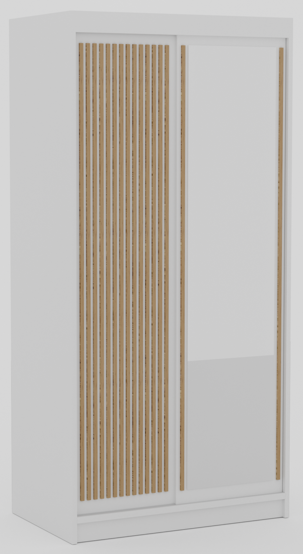 Tolóajtós gardrób DELIA 100 tolószekrény - Fehér Fehér