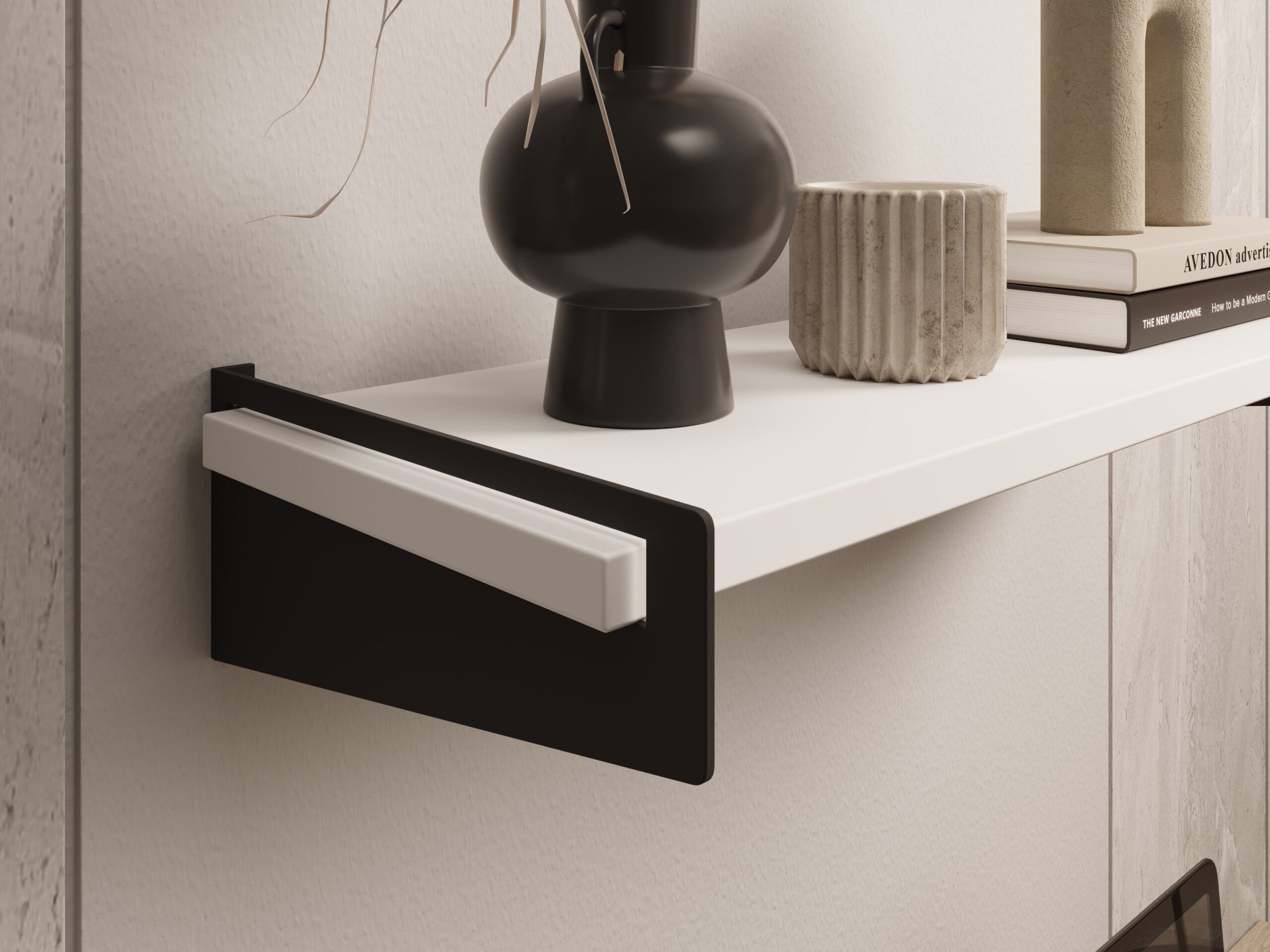 Fali polc Ovo polc - Fekete Fali polc Ovo polc - Fekete - Image 3