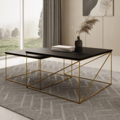 Licco 2in1 dohányzóasztal - Arany Arany